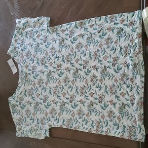 Loft ruffle sleeve top